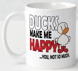 Ducks Make Me Happy - Mug - Duck Themed Merchandise from Shop4Ducks