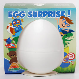 Surprise Egg White Standard - Giant Personalised 14'' 36cm Kids Birthday Christmas Present Easter Egg