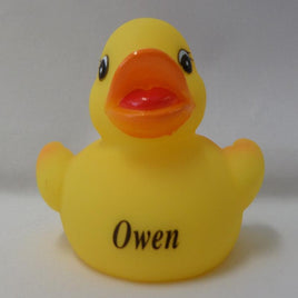 Owen - Name Printed Rubber Duck