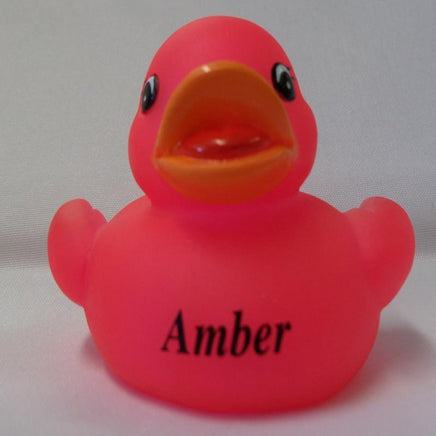Amber - Name Printed Rubber Duck
