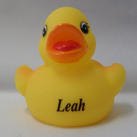 Leah - Name Printed Rubber Duck