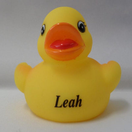 Leah - Name Printed Rubber Duck