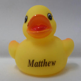 Matthew - Name Printed Rubber Duck