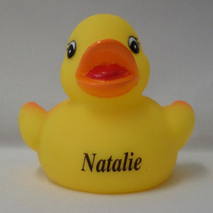 Natalie - Name Printed Rubber Duck