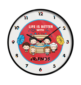 Friends {Life Is Better With Friends - Chibi} Clock