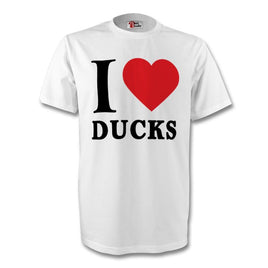 I Love Ducks White T-Shirt
