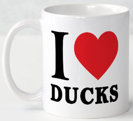 I Heart Ducks - Mug - Duck Themed Merchandise from Shop4Ducks