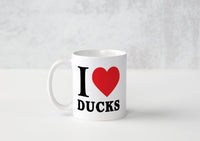 I Heart Ducks - Mug - Duck Themed Merchandise from Shop4Ducks