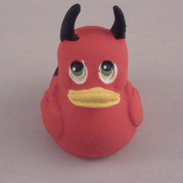 Mini Devil Latex Rubber Duck From Lanco Ducks