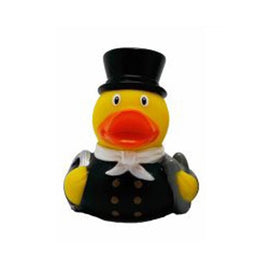 Mini Chimney Sweep rubber duck with white neckerchief - DD