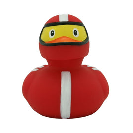 Racer rubber duck red
