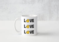 Love Love Love - Mug - Duck Themed Merchandise from Shop4Ducks