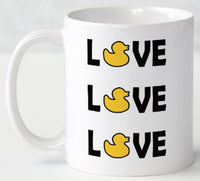 Love Love Love - Mug - Duck Themed Merchandise from Shop4Ducks