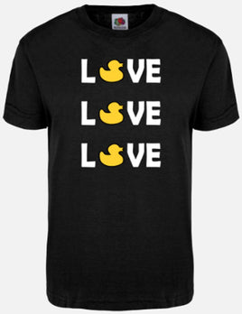 Love Love Ducky - Black T-Shirt