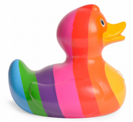 Mini Luxury Bud Duck - Rainbow