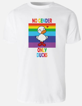 No Gender Only Ducks - White T-Shirt