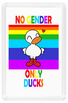 No Gender Only Ducks - Fridge Magnet - Duck Themed Merchandise from Shop4Ducks