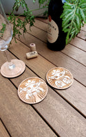 Set of 2 Starbucks Baby Yoda Wood Coasters - Coffee - Housewarming Gift - Star Wars