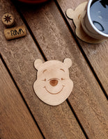 Pooh Wood Coaster - Housewarming Gift - Pooh Bear - Disney - Table Setting