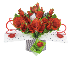 3D Pop Up Cards by Second Nature - Roses (Blank)