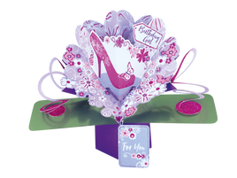 3D Pop Up Cards by Second Nature - Birthday Shoe