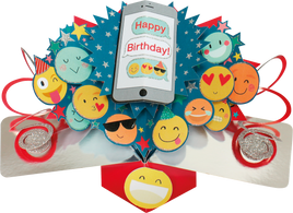 3D Pop Up Cards by Second Nature - Birthday Emojis