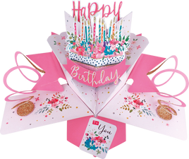 3D Pop Up Cards by Second Nature - Birthday Cake
