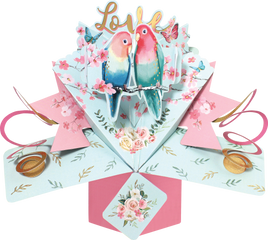 3D Pop Up Cards by Second Nature - Love - Love Birds