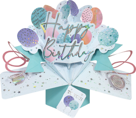 3D Pop Up Cards by Second Nature - Happy Birthday - Balloons