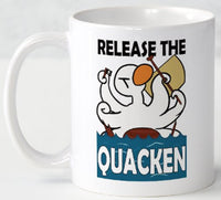 Release The Quacken - Mug - Duck Themed Merchandise from Shop4Ducks