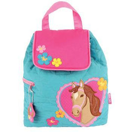 Horse Styled Children's Quilted Personalised Backpack by Stephen Joseph