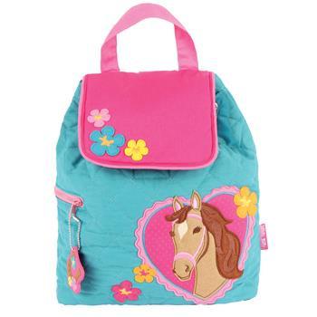 Horse Styled Children's Quilted Personalised Backpack by Stephen Joseph