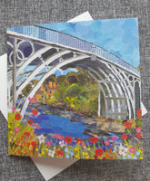 Ironbridge in Summer Greetings Card Designed by Lyn Evans