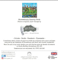 Quarry Park Shrewsbury Greetings Card Designed by Lyn Evans
