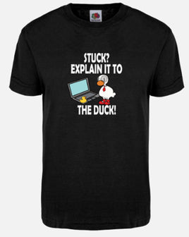 Explain It To The Duck - Black T-Shirt