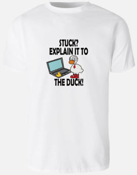 Explain It To The Duck - White T-Shirt