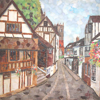 Fish Street Shrewsbury Greetings Card Designed by Lyn Evans