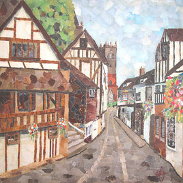 Fish Street Shrewsbury Greetings Card Designed by Lyn Evans