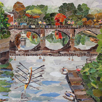 Welsh Bridge Shrewsbury Greetings Card Designed by Lyn Evans