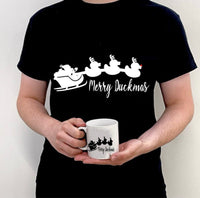 Merry Duckmas - Black T-Shirt