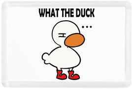 What The Duck - Fridge Magnet - Duck Themed Merchandise from Shop4Ducks