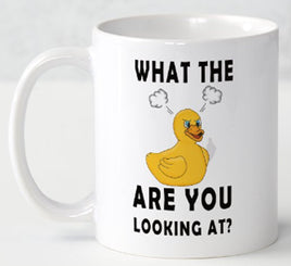 What The Duck Are You Looking At - Mug - Duck Themed Merchandise from Shop4Ducks
