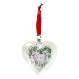Me To You XGT01041 Glass heart bauble