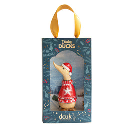 DCUK - Dinky Ducks - Traditional Christmas Dinky Ducks Jumper