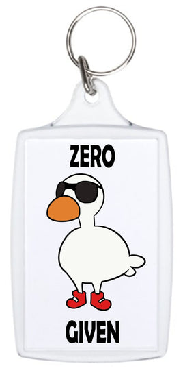 Zero Ducks Given - Keyring - Duck Themed Merchandise from Shop4Ducks