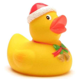 Xmas Santa Claus rubber duck with bell - rubber duck