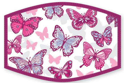 Face Protector - Purple Butterflies - Kids