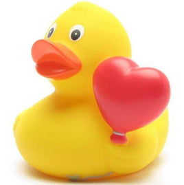 Squeaky duck heart balloon