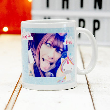 Dream Believe Unicorn - Ceramic Mug with Photo