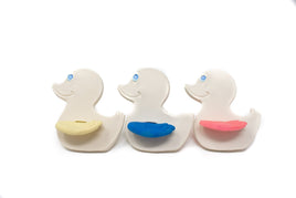 Duckling the Teether with Blue Wings